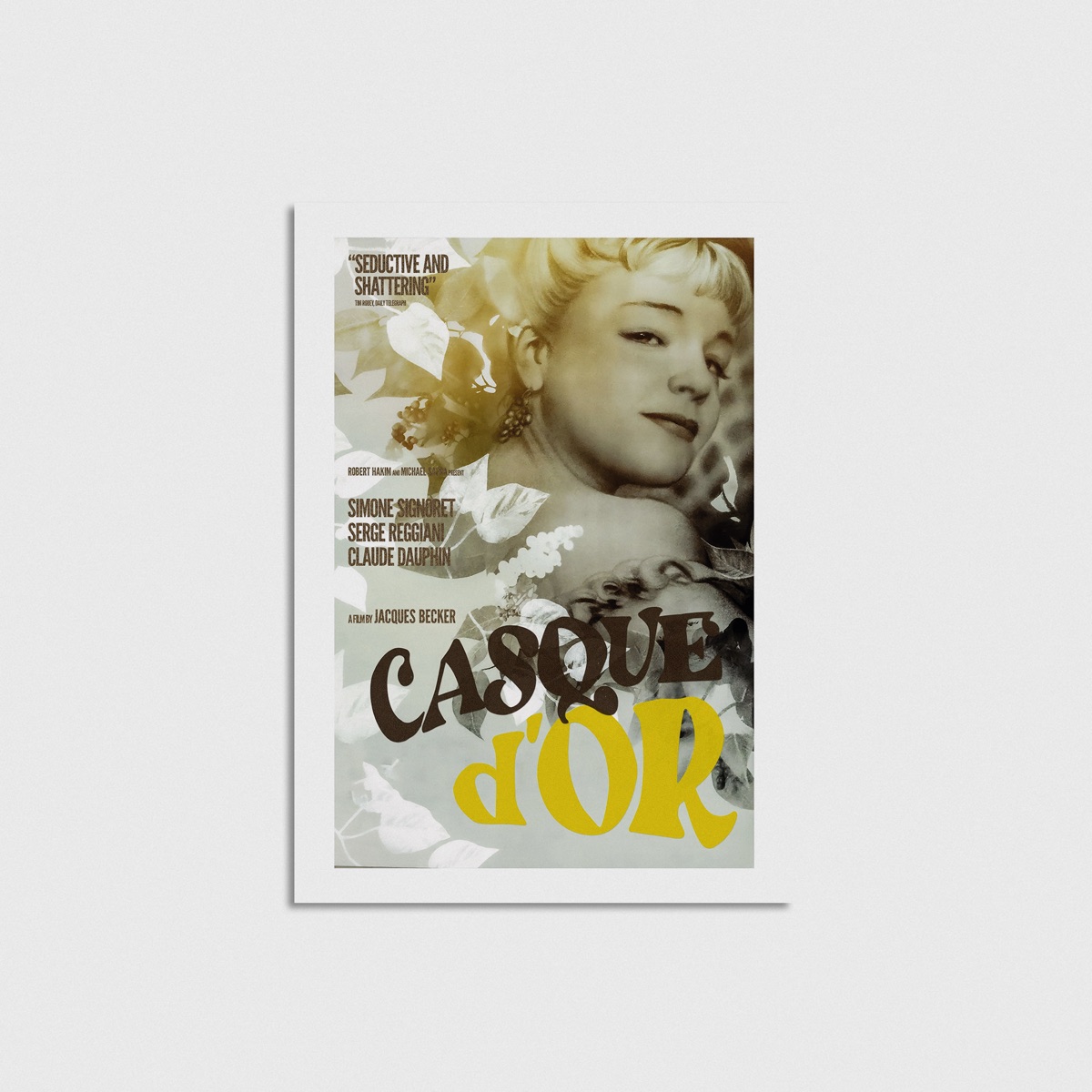 Casque d'Or film posteri, çerçevesiz poster