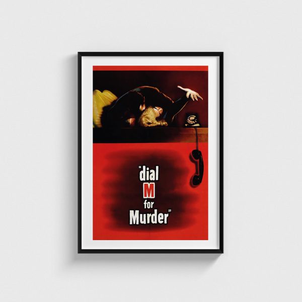 Dial M for Murder film posteri, siyah çerçeveli tablo