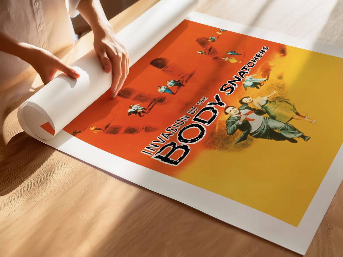 Invasion of the Body Snatchers (1956) Film Posteri, rulo yapılmış çerçevesiz poster
