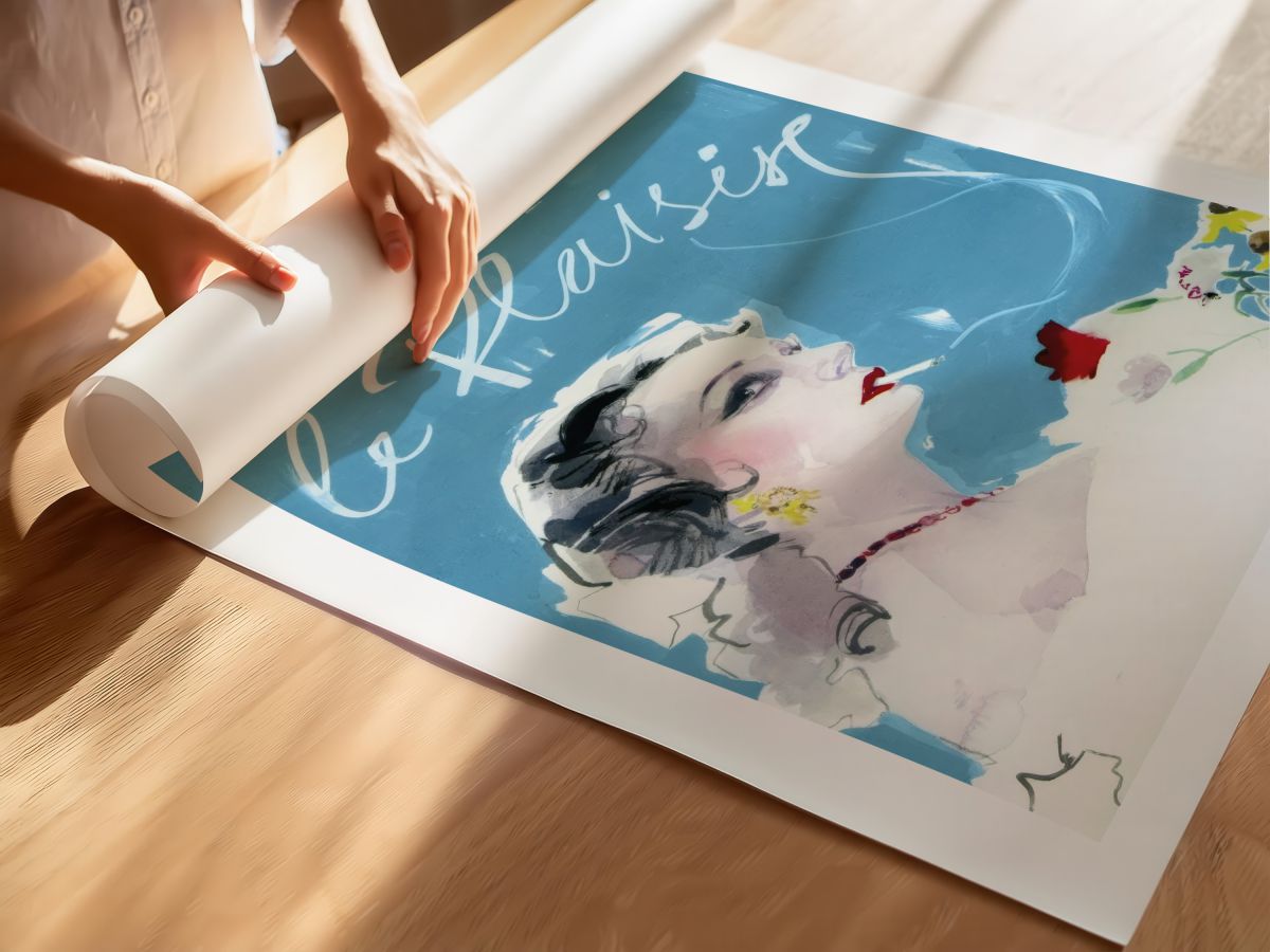 Le Plaisir (1952) Film Posteri, rulo yapılmış çerçevesiz poster