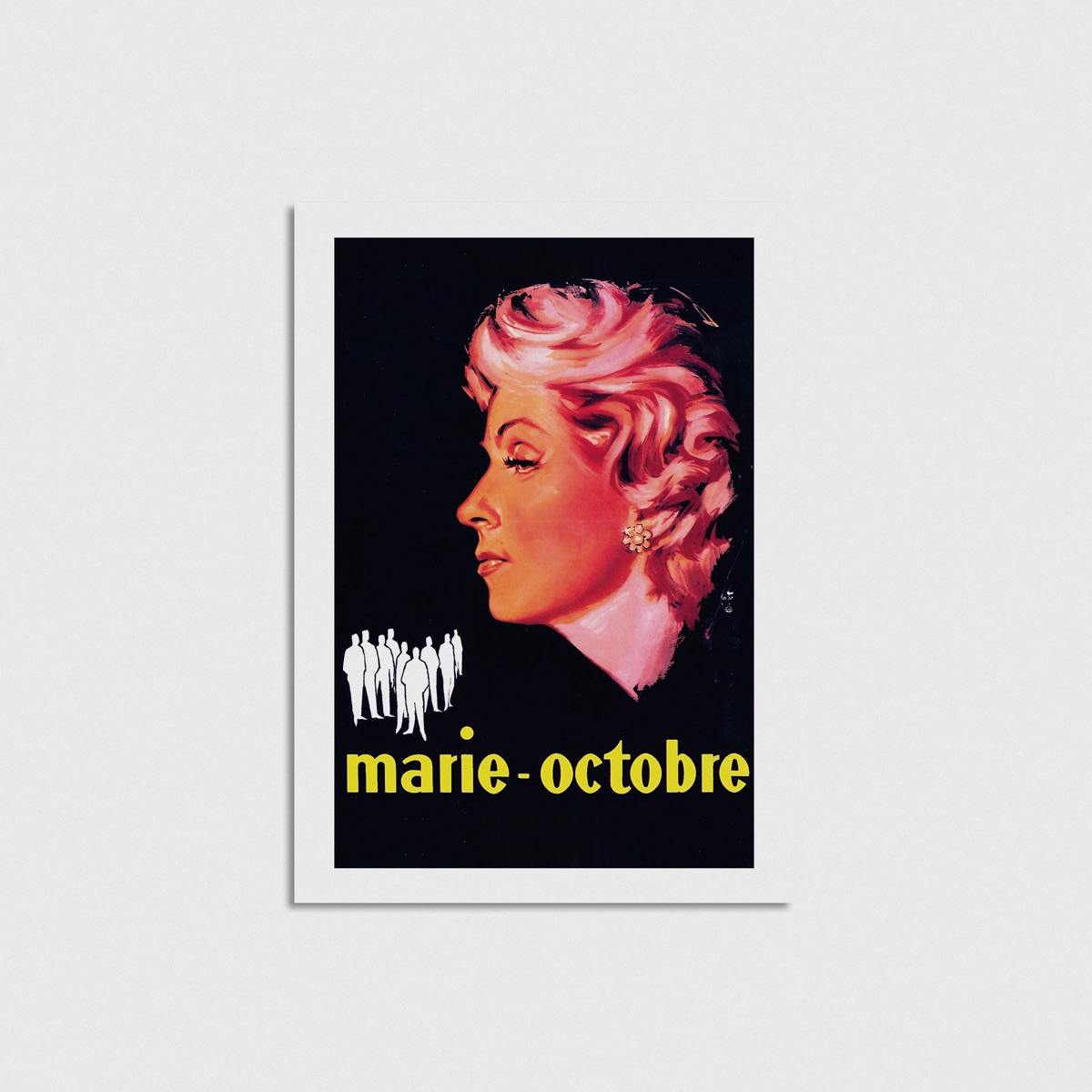 Marie-Octobre film posteri, çerçevesiz poster