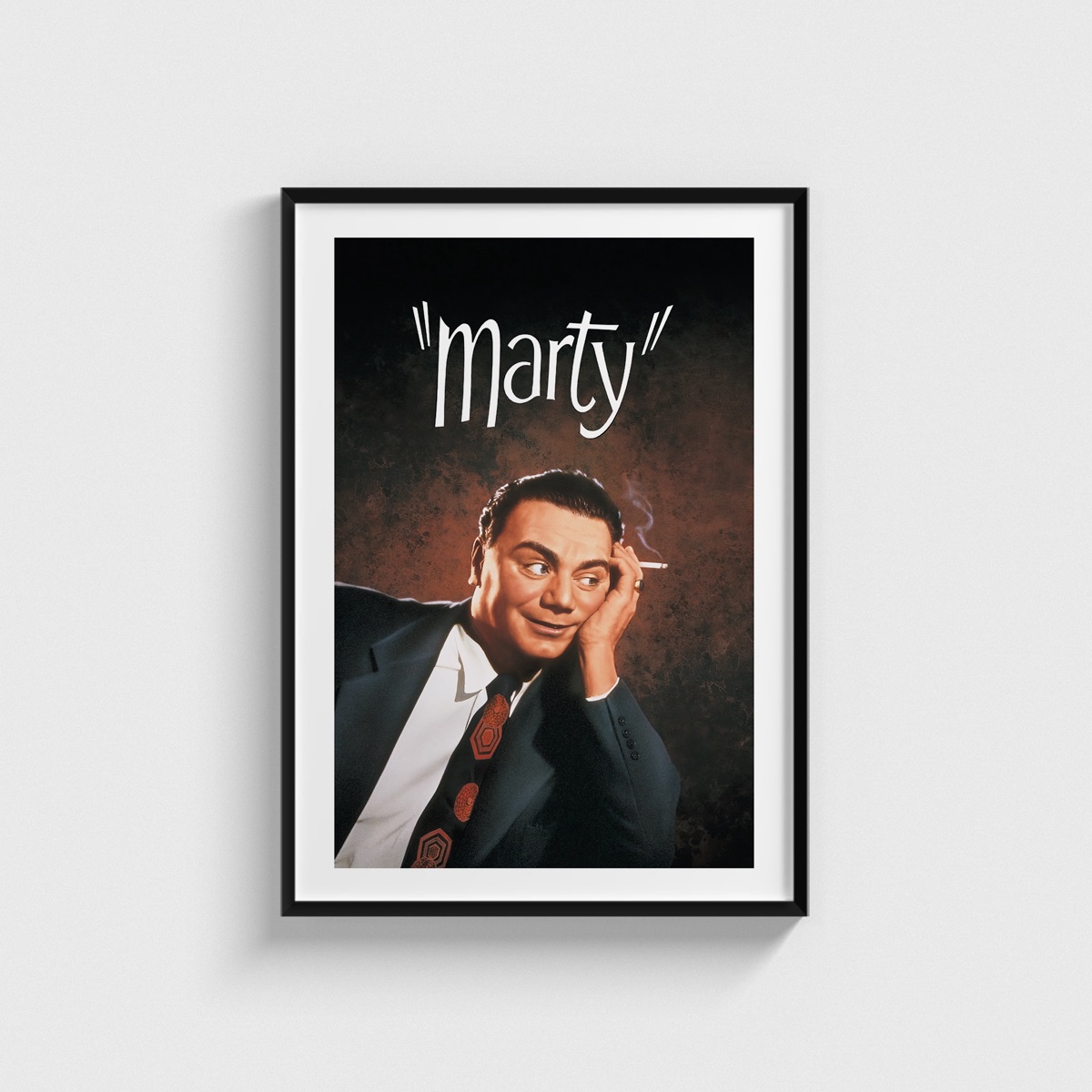 Marty film posteri, siyah çerçeveli tablo