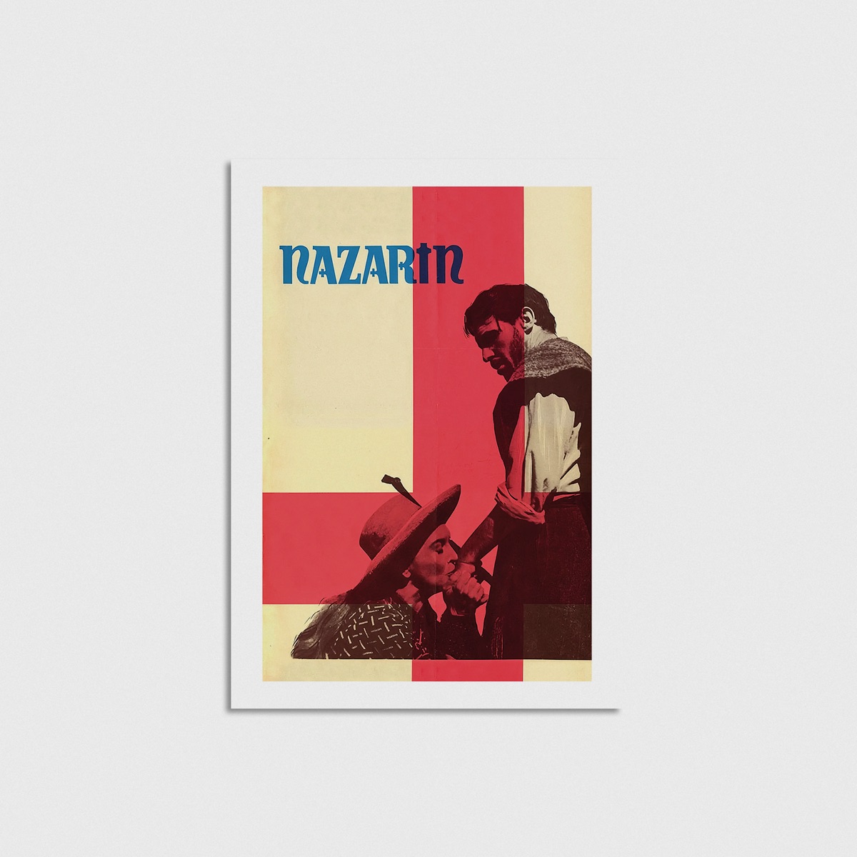 Nazarin film posteri, çerçevesiz poster