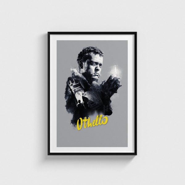 Othello film posteri, siyah çerçeveli tablo