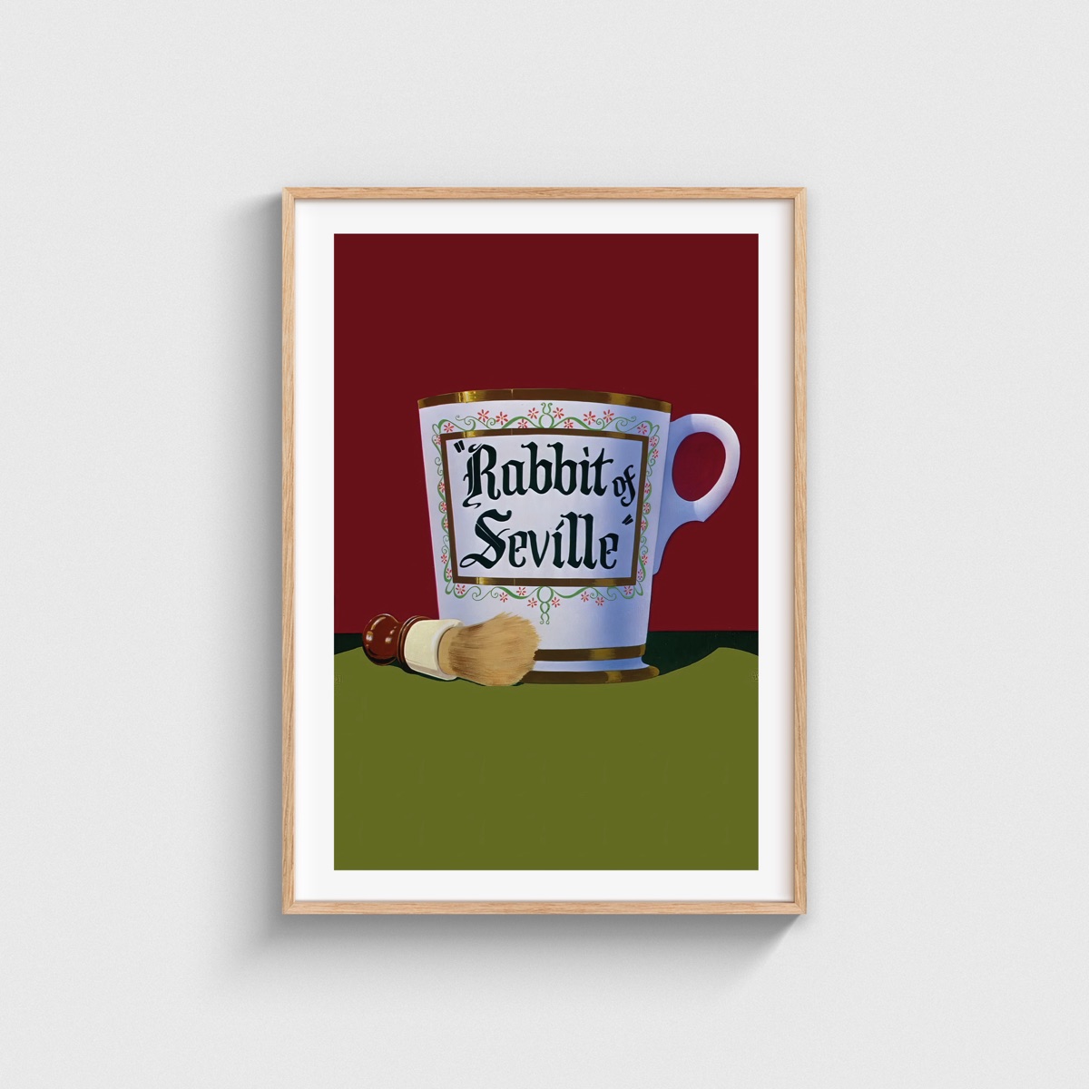Rabbit of Seville film posteri, ahşap çerçeveli tablo