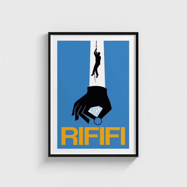 Rififi film posteri, siyah çerçeveli tablo