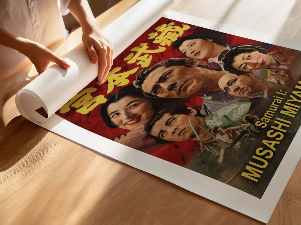 Samurai I: Musashi Miyamoto (1954) Film Posteri, rulo yapılmış çerçevesiz poster