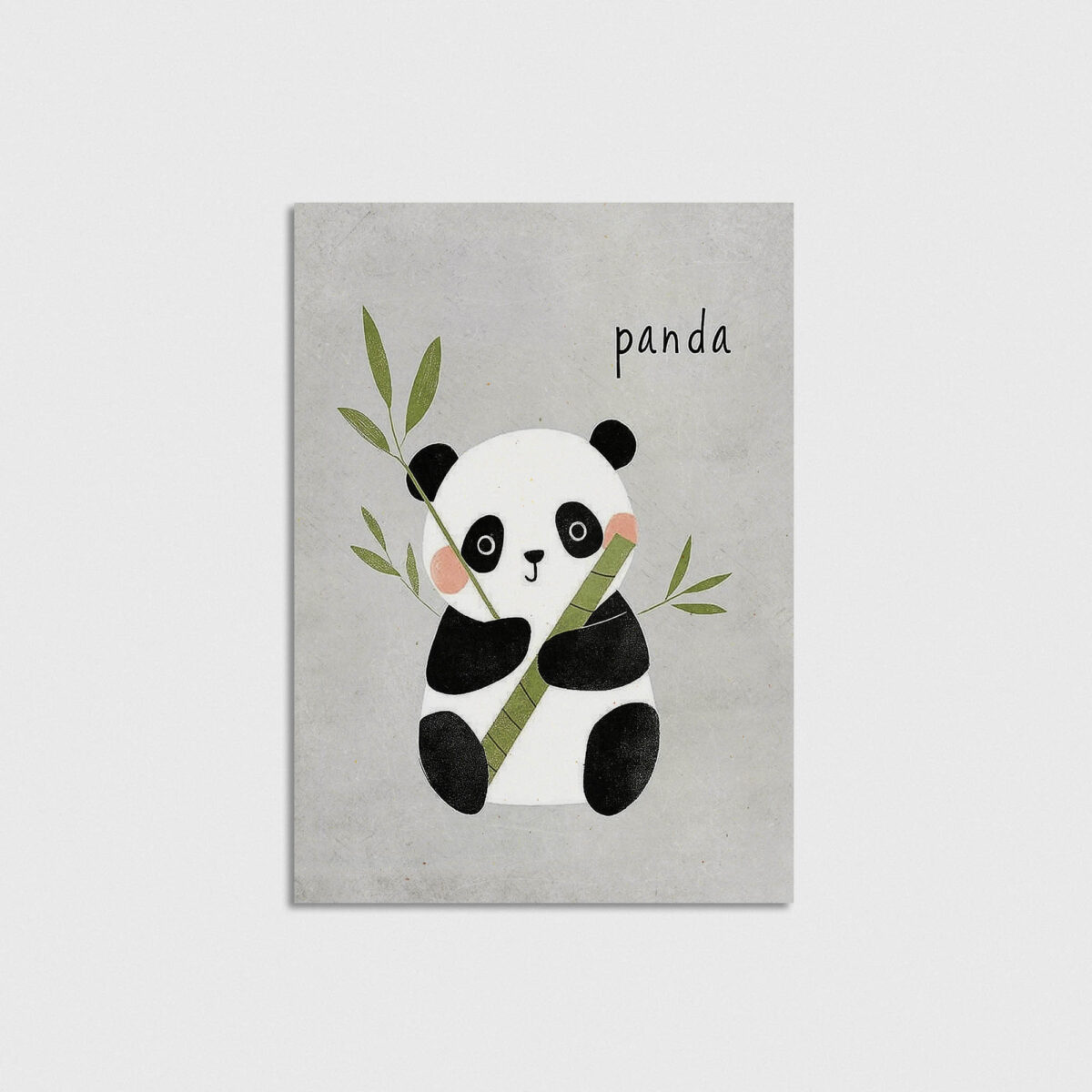 Bambulu Sevimli Panda çocuk odası posteri, çerçevesiz poster