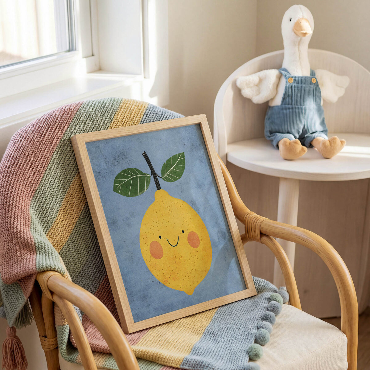 Tatlı Limon çocuk odası posteri, çerçeveli tablo detayı